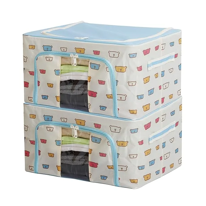 Heavy-Duty Modular Stackable Storage Box with